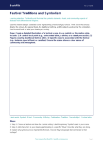Free Festivals Drawing Sheet | Year 5 Greater Depth | BookFlik
