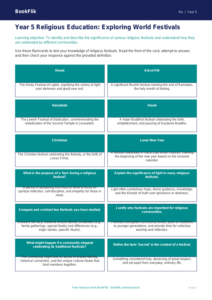 Free Festivals Flashcards | Year 5 Greater Depth | BookFlik