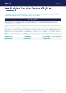 Free Festivals Word Mat | Year 5 Greater Depth | BookFlik