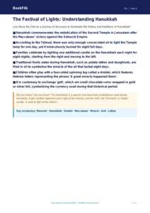Free Hanukkah Poster | Year 5 Greater Depth | BookFlik