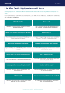 Free Life After Death Flashcards | Year 4 Supported | BookFlik