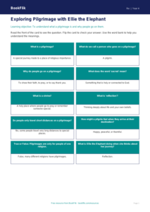 Free Pilgrimage Flashcards | Year 4 Supported | BookFlik