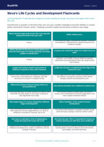 Free Animals Including Humans Flashcards | Year 5 Greater Depth | BookFlik