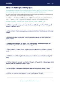 Free Animals Including Humans Quiz | Year 6 Core | BookFlik