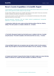 Free Earth And Space Writing Frame | Year 5 Greater Depth | BookFlik