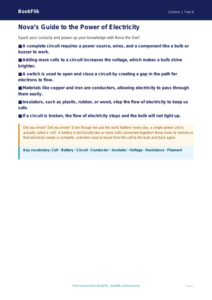 Free Electricity Poster | Year 6 Core | BookFlik