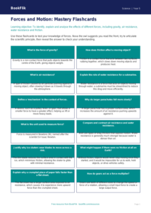 Free Forces Flashcards | Year 5 Greater Depth | BookFlik