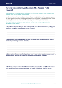 Free Forces Worksheet | Year 5 Greater Depth | BookFlik
