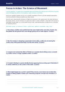 Free Forces Worksheet | Year 5 Greater Depth | BookFlik