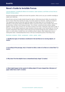 Free Forces Comprehension | Year 6 Core | BookFlik
