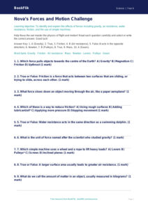 Free Forces Quiz | Year 6 Science Worksheet | BookFlik