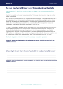 Free Habitats Comprehension | Year 5 Greater Depth | BookFlik