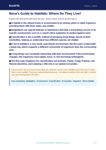 Free Habitats Poster | Year 6 Core | BookFlik
