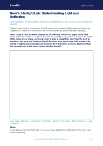 Free Light Drawing Sheet | Year 5 Greater Depth | BookFlik