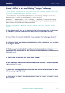 Free Living Things Quiz | Year 5 Greater Depth | BookFlik