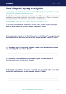 Free Magnets Activity Sheet | Year 5 Greater Depth | BookFlik