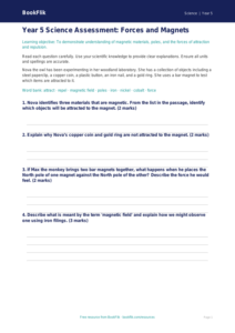 Free Magnets Assessment | Year 5 Greater Depth | BookFlik