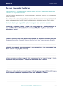 Free Magnets Worksheet | Year 5 Greater Depth | BookFlik
