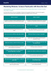 Free Mixtures Flashcards | Year 5 Greater Depth | BookFlik