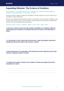 Free Mixtures Worksheet | Year 5 Greater Depth | BookFlik