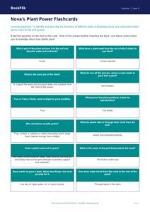 Free Plants Flashcards | Year 3 Core | BookFlik