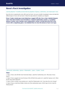 Free Rocks Drawing Sheet | Year 3 Core | BookFlik