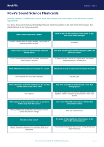 Free Sound Flashcards | Year 6 Core | BookFlik