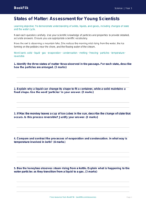 Free States Of Matter Assessment | Year 5 Greater Depth | BookFlik