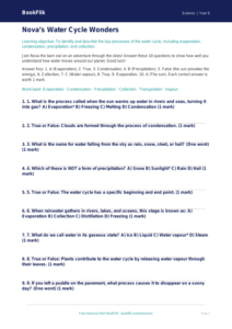 Free Water Cycle Quiz | Year 6 Core | BookFlik