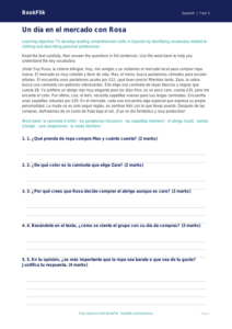 Free Clothes Comprehension | Year 5 Greater Depth | BookFlik
