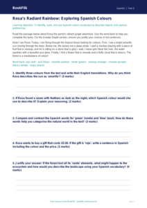 Free Colours Track Sheet | Year 5 Greater Depth | BookFlik
