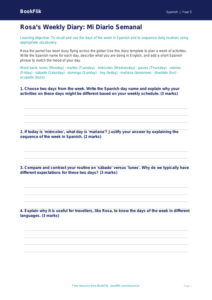 Free Days Of The Week Template | Year 5 Greater Depth | BookFlik