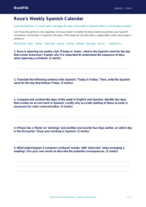 Free Days Of The Week Worksheet | Year 5 Greater Depth | BookFlik