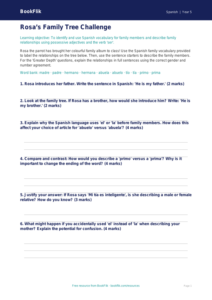 Free Family Activity Sheet | Year 5 Greater Depth | BookFlik