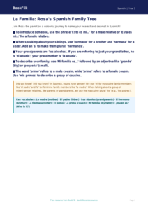 Free Family Poster | Year 5 Greater Depth | BookFlik