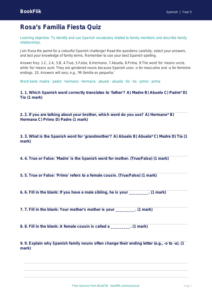 Free Family Quiz | Year 5 Greater Depth | BookFlik