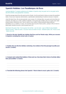 Free Hobbies Track Sheet | Year 5 Greater Depth | BookFlik