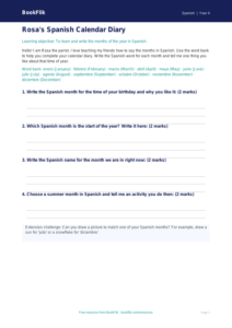 Free Months Of The Year Template | Year 4 Supported | BookFlik
