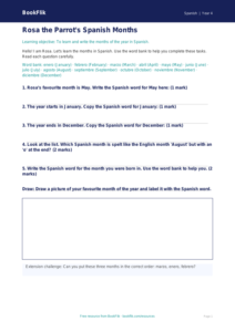Free Months Of The Year Worksheet | Year 4 Supported | BookFlik
