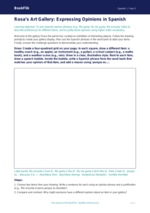 Free Opinion Phrases Drawing Sheet | Year 5 Greater Depth | BookFlik