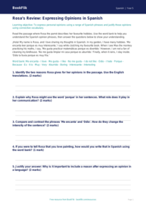 Free Opinion Phrases Track Sheet | Year 5 Greater Depth | BookFlik