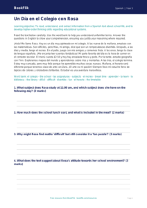 Free Year 5 Reading Comprehension Worksheet | Greater Depth | BookFlik