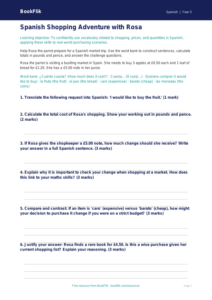 Free Shopping Worksheet | Year 5 Greater Depth | BookFlik