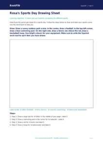 Free Sports Drawing Sheet | Year 4 Supported | BookFlik