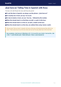 Free Telling The Time Poster | Year 5 Greater Depth | BookFlik