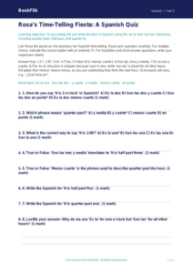 Free Telling The Time Quiz | Year 5 Greater Depth | BookFlik