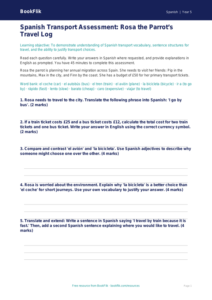 Free Transport Assessment | Year 5 Greater Depth | BookFlik