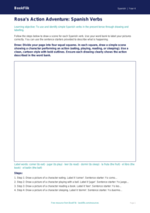 Free Verbs And Tenses Drawing Sheet | Year 4 Supported | BookFlik