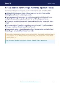 Free Verbs And Tenses Poster | Year 5 Greater Depth | BookFlik