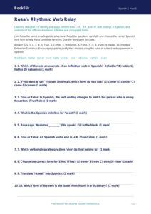 Free Verbs And Tenses Quiz | Year 5 Greater Depth | BookFlik
